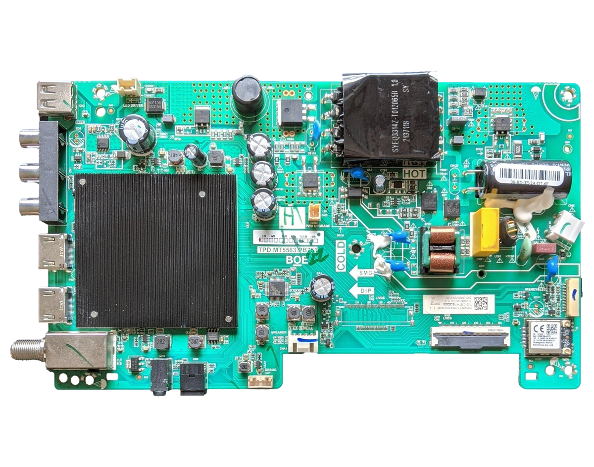 60103-01012 Vizio Main Board, TPD.MT5583.PB751, 309836C, 309835C, D43F-J04