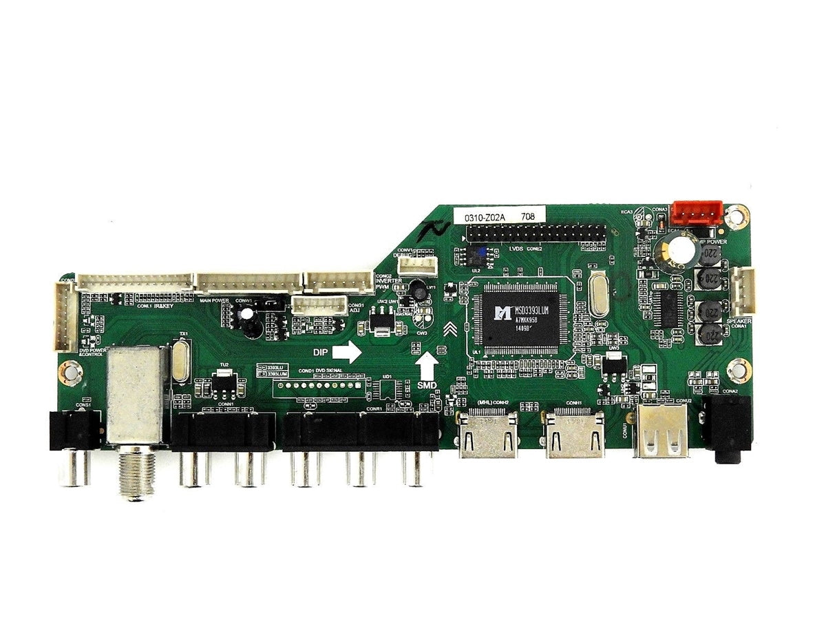 65120RE01M3393LNA19-O6 RCA MAIN BOARD, LD.M3393.B, MK-RE01-140310-Z02A, LED65G55R120Q