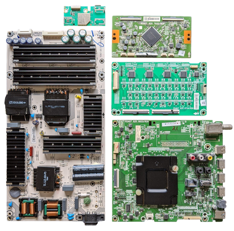 65H8F Hisense TV Repair Parts Kit, 249908 Main Board, 244281 Power Supply, 242463 T-Con, 244048 LED Driver, 1187373 Wifi, 65H8F