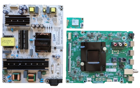 65R6E4 Hisense TV Repair Parts Kit, 282589 Main Board, 278428 Power Supply, 07-RTR8812-MA4G Wifi, 65R6E4