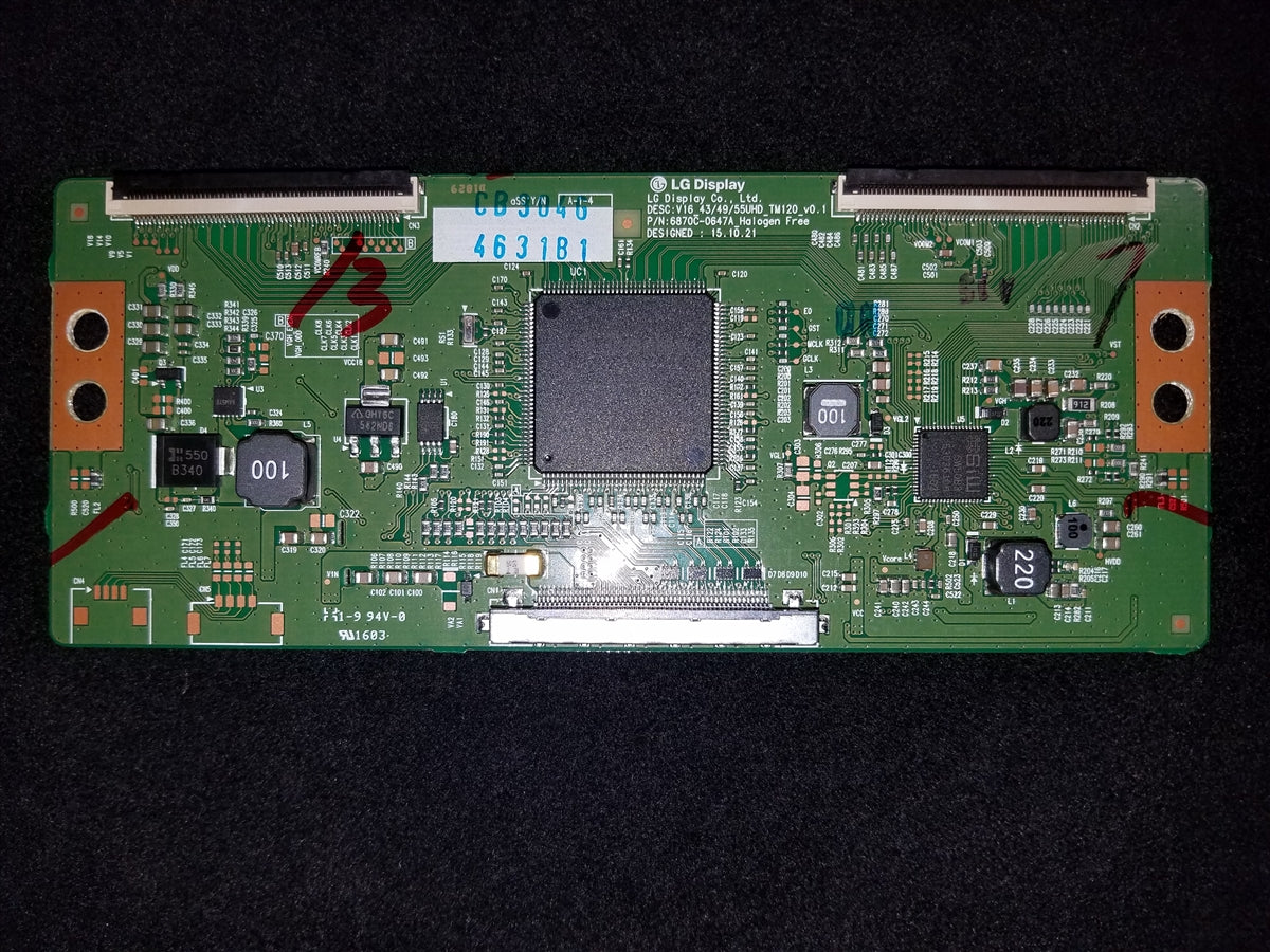 6871L-4631B LG T-Con Board, 4631B1, 6870C-0647A, 55UH6030-UC BUSWLJR, 55UH6090-UF BUSWLJR, 55UH6150-UB