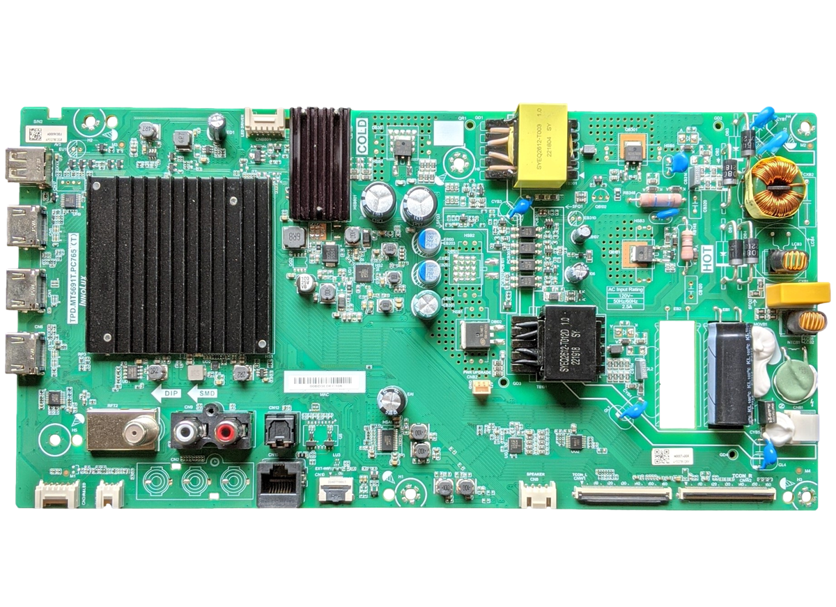6M03A0009C00J Vizio Main Board, M0007A00R, TPD.MT5691T.PC765, V505M-K09