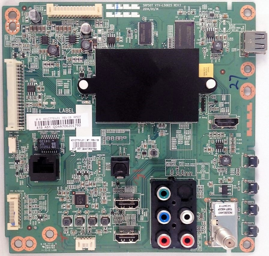 75037076 Toshiba TV Module, main board, 75038343, 461C7751L01
