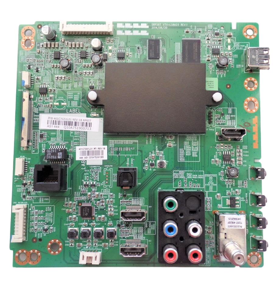 75039427 Toshiba Main Board, 461C7G51L01, 431C7G51L01, SRP58T VTV-L58625, 65L5400U