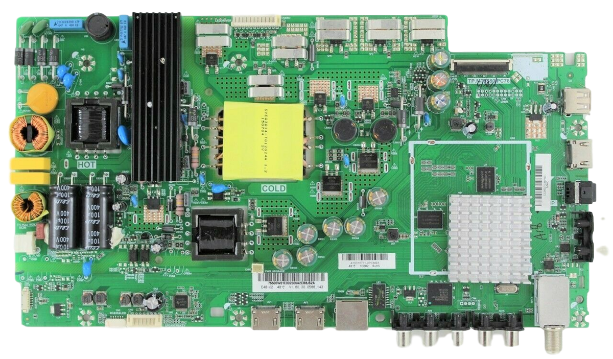 755.00W01.E004 Vizio TV Module, main board, TP.MT5580.PC76, 75500W01E004, E48-C2, E48C2