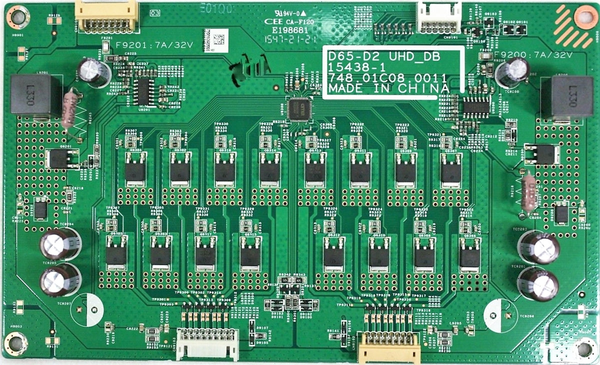 755.01C02.0001 Vizio TV Module, LED driver, 748.01C08.0011, 15438-1, D65U-D2