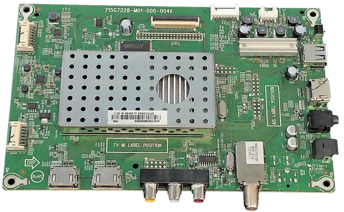 756TXECB0QK0020 Insignia Main Board, 756TXECB0QK002, 715G7228-M01-000-004K, NS-55DR420NA16