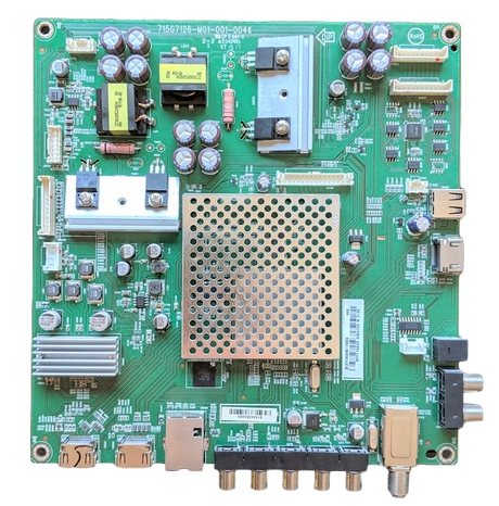 756TXFCB02K017 Vizio Main Board, (X)XFCB02K017020X, 715G7126-M01-001-004K, E50-C1
