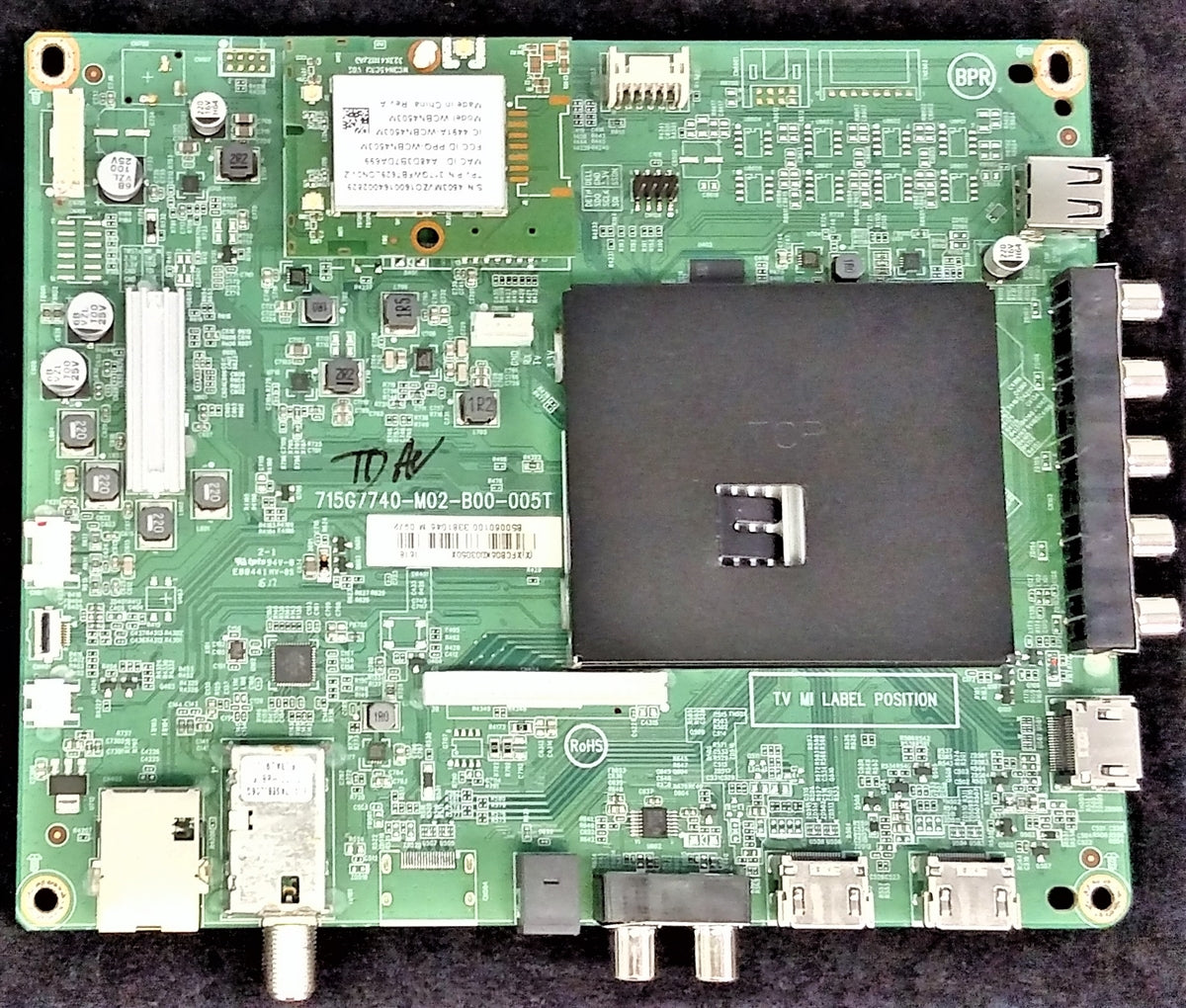 756TXFCB06K0030 Vizio Main Board, (X)XFCB06K003050X, 715G7740-M02-B00-005T, E50-D1
