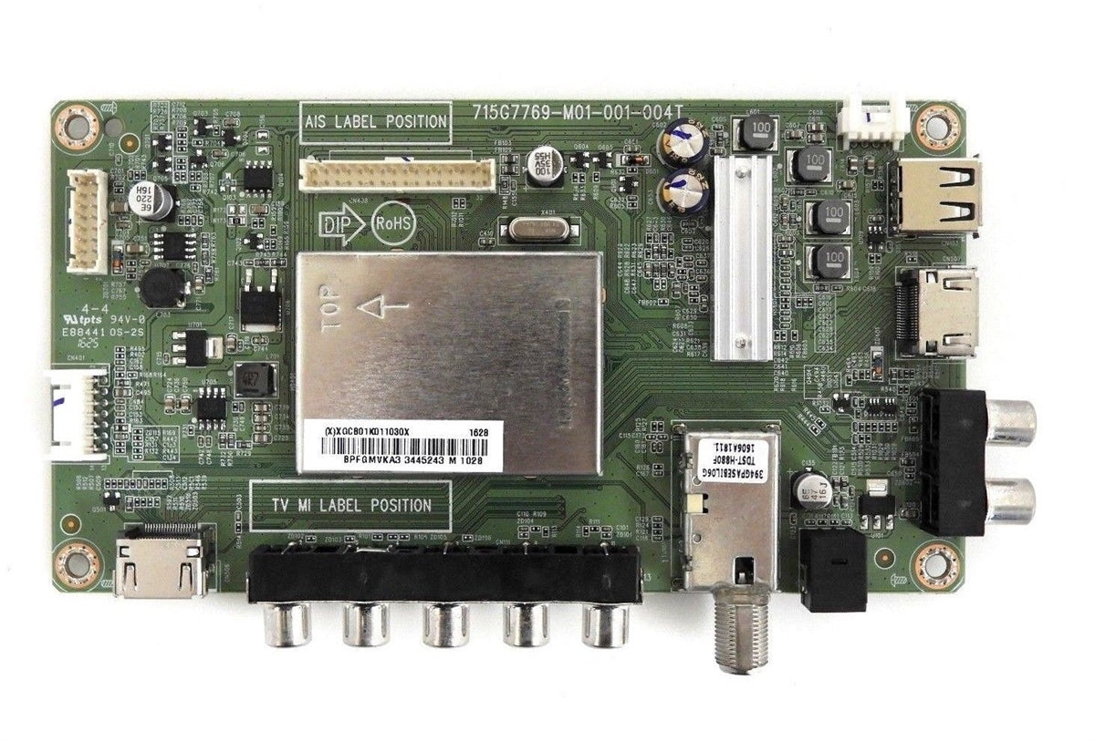 756TXGCB01K0110 VIZIO MAIN BOARD, 715G7769-M01-004T, D50E1, D50-E1