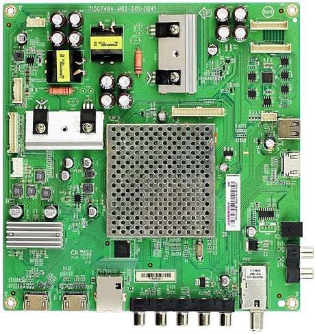 756TXGCB02K0170 Vizio Main Board, (X)XGCB02KD17020X, 715G7484-M02-001-0044, D50-D1, D50-D1 LTMWTQFS, D50-D1 LTCWTQFS