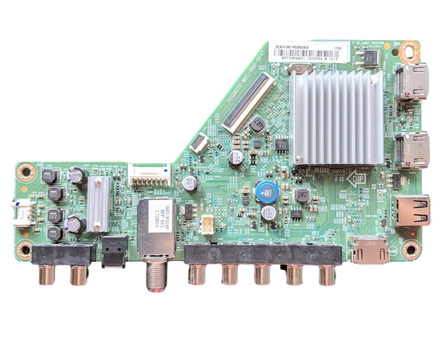 756TXHCB01K035 Vizio Main Board, 715G9070-M0C-000-004T, (X)XHCB01K035030X, BPFHMWKA1, D55UN-E1