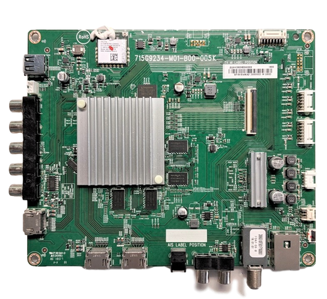 756TXHCB02K024 Vizio Main Board, (X)XHCB02K024030X, 715G9234-M01-B00-005K, D50-F1