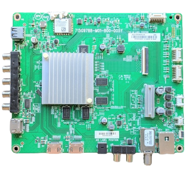 756TXHCB02K025 Vizio Main Board, (X)XHCB02K025, GXHCB02K025000X, 715G9788-M01-B00-005Y, D65-F1, PQ65-F1