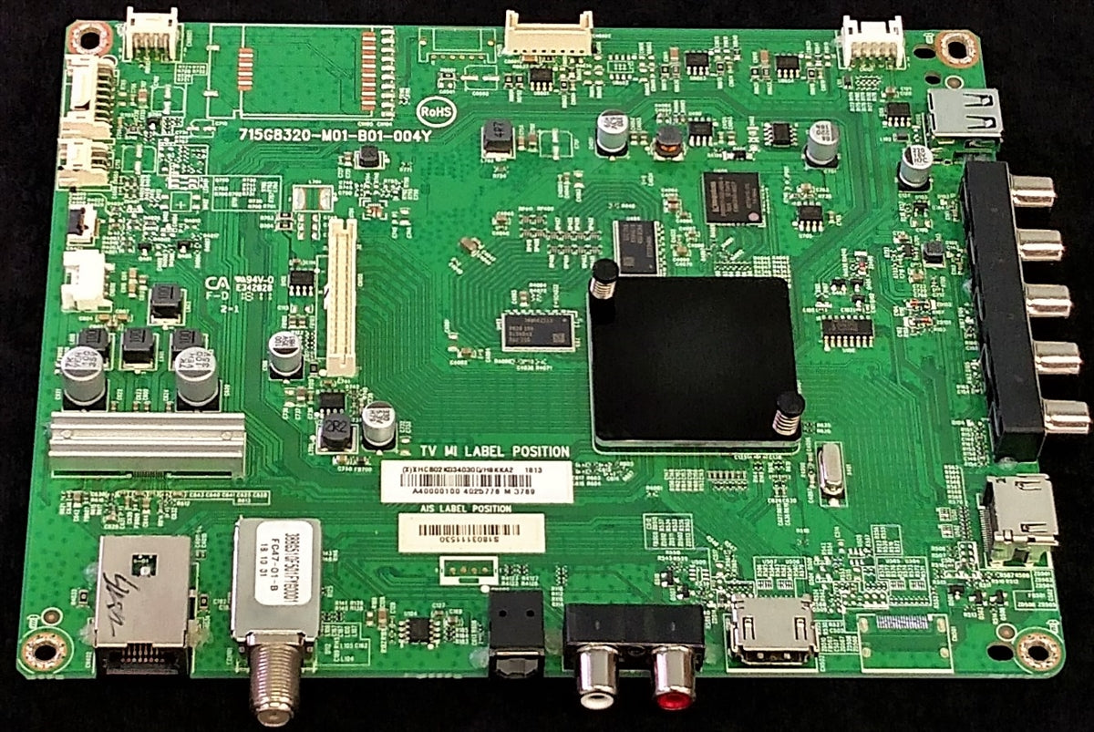 756TXHCB02K034 Vizio Main Board, 715G8320-M01-B01-004Y, D40F-F1