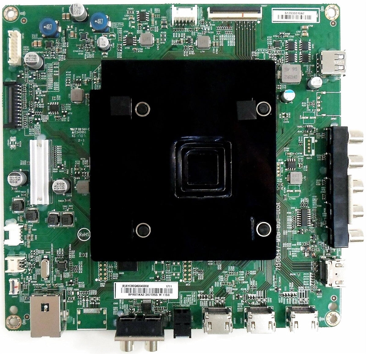 756TXHCB0QK004 Vizio Main Board, (X)XHCB0QK004000X, 715G8547-M0B-B00-005K, BPRGTIKA3, E65-E1