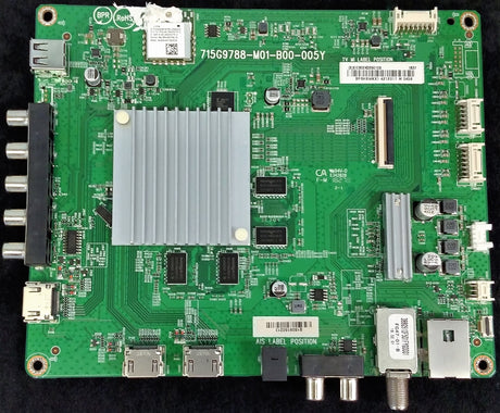 756TXICB02K029 Vizio Main Board, 715G9788-M01-B00-005Y, (X)XICB02K029010X, BPRH8WKXI, D65-F1
