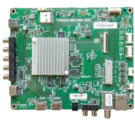 756TXICB02K031, Vizio Main Board, (X)XICB02K031020X, 715G9234-M03-B00-005K, D43-F1