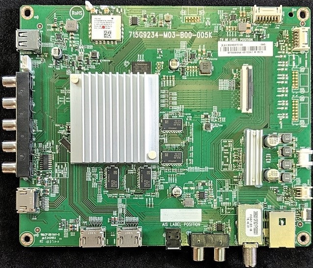 756TXICB02K037 Vizio Main Board, 715G9234-M03-B00-005K, (X)XICB02K037, E43-F1