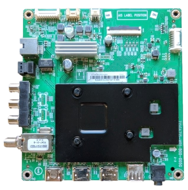 756TXKCB02K001 Insignia Main Board, 756TXKCB02K001010X, 715GA715-M01-B00-005G, XKCB02K001, NS-43DF710NA21