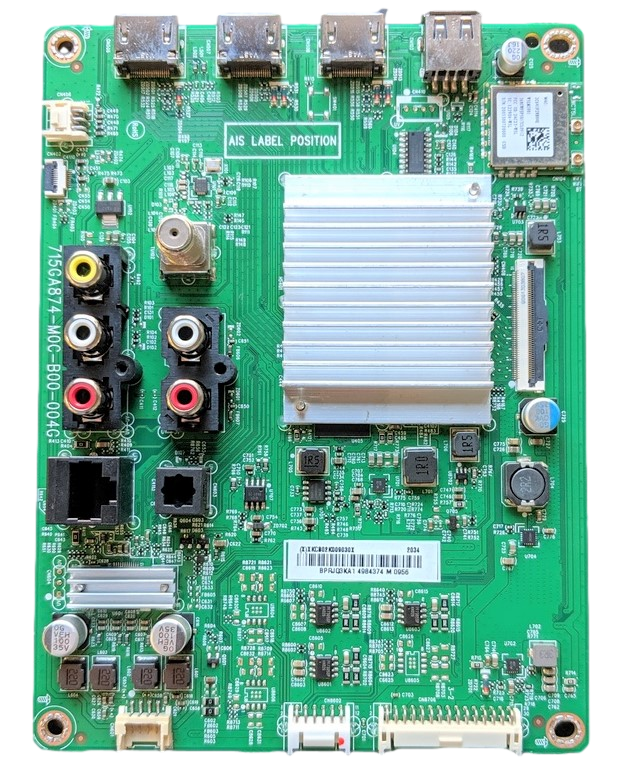 756TXKCB02K009 Vizio Main Board, 765GXKCB02K009, 715GA874-M0C-B00-004G, V435-H11