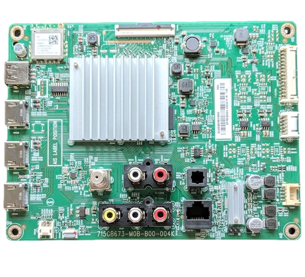 756TXKCB02K051 Vizio Main Board, 715GB673-M0B-B00-004K, 368GWFSP501TCL0VIZ, 4993476, V505-H1