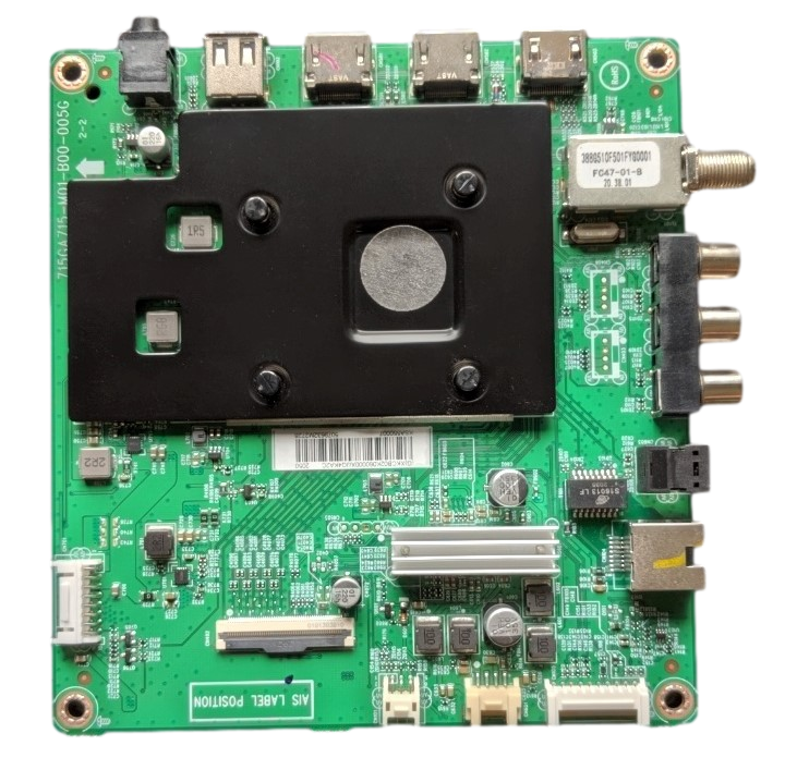 756TXKCB02K060 Vizio Main Board, (G)XKCB02K060000X, 388G510F501FYG0001, 715GA715-M01-B00-005G, TPV5570-03530434, NS-55D710NA21