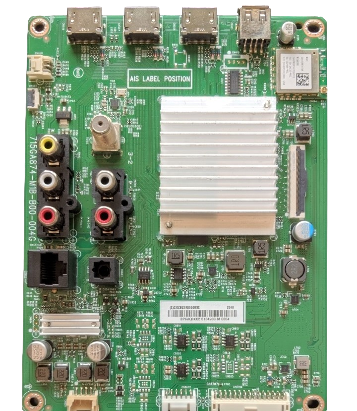 756TXKCB02K066 Vizio Main Board, (X)XKCB02K06600SX, 715GA874-M1B-B00-004G, V435-H11