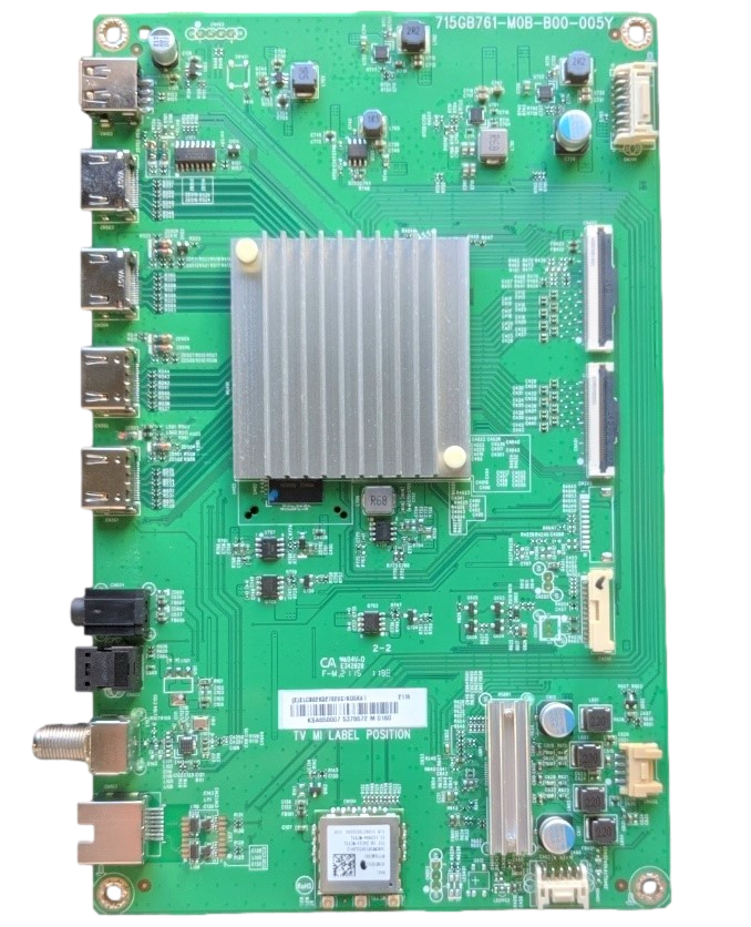 756TXLCB02K027 Vizio Main Board, (X)XLCB02k027020X, 715GB761-M0B-B00-005Y, P65Q9-J01