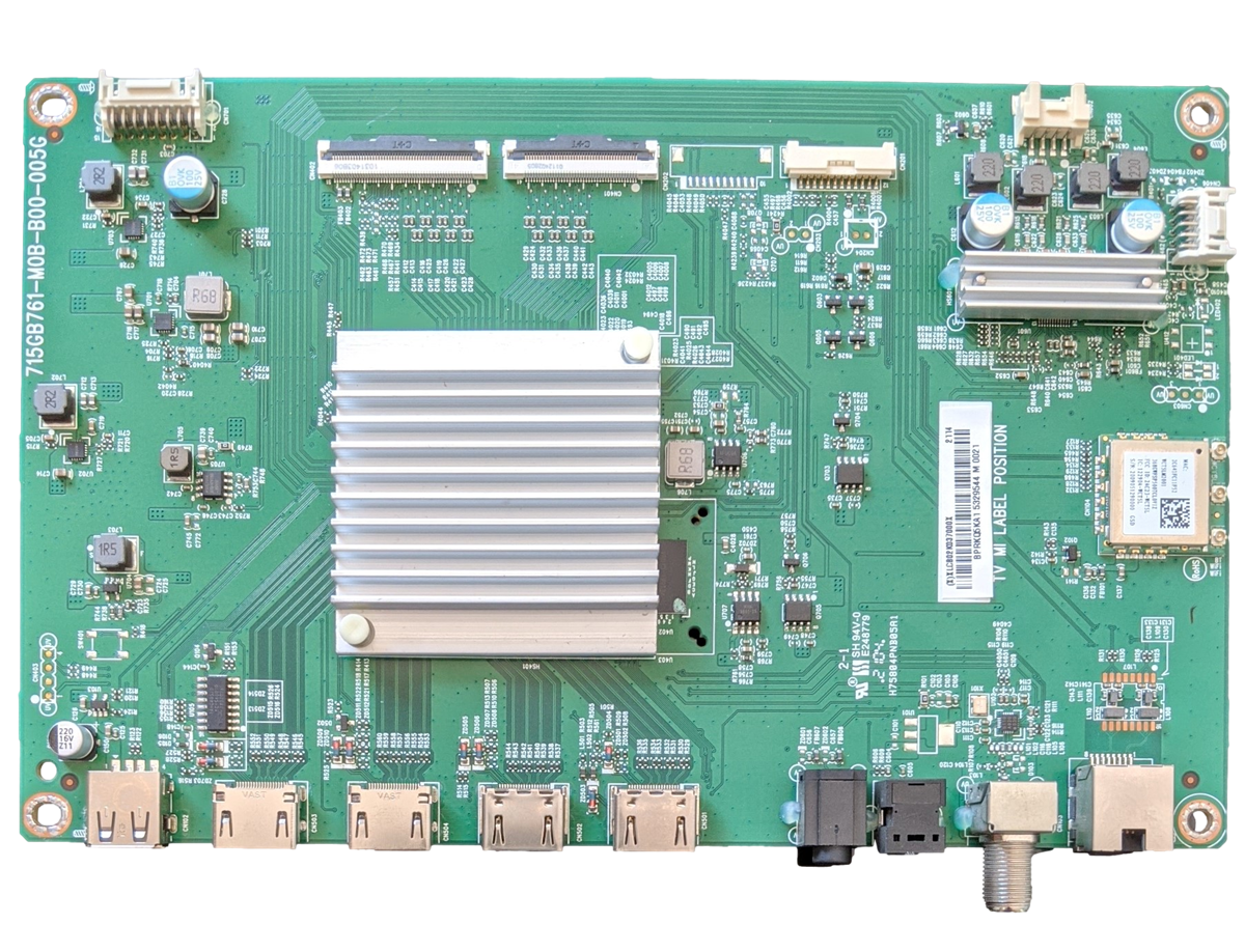 756TXLCB02K037 Vizio Main Board, XLCB02K037000X, 715GB761-M0B-B00-005G, P65Q9-J01