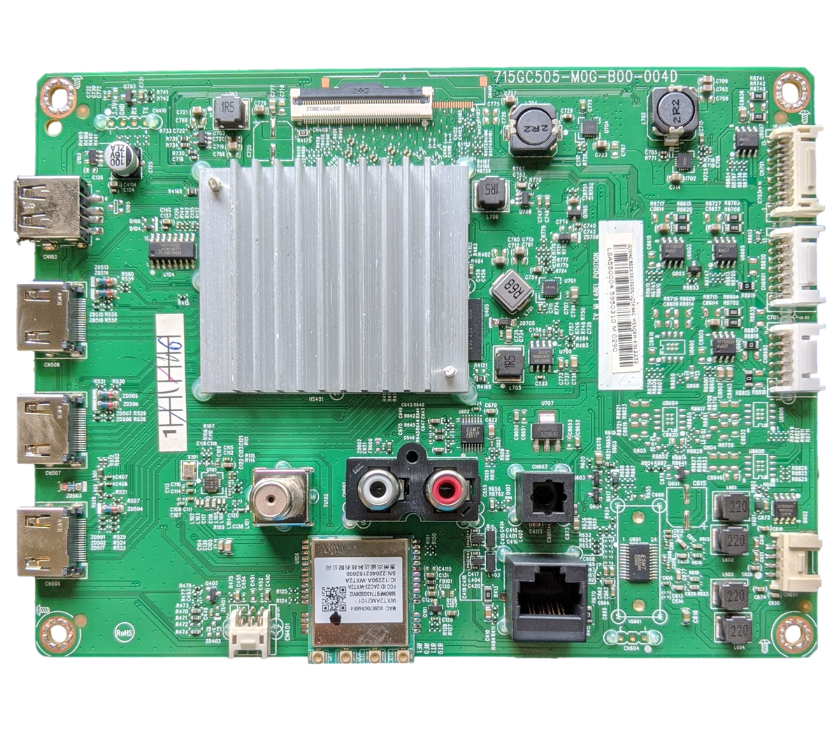 756TXMCB02K003 VIZIO Main Board, 715GC505-M0G-B00-004D, M55Q5M-K01