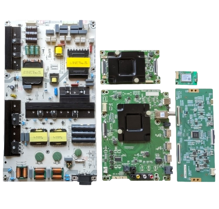 75R6E1 Hisense TV Repair Parts Kit, 249971 Main, 246033 Power, 246548 LED, 44-97713890 T-Con, 1196330 Wifi, 75R6E1