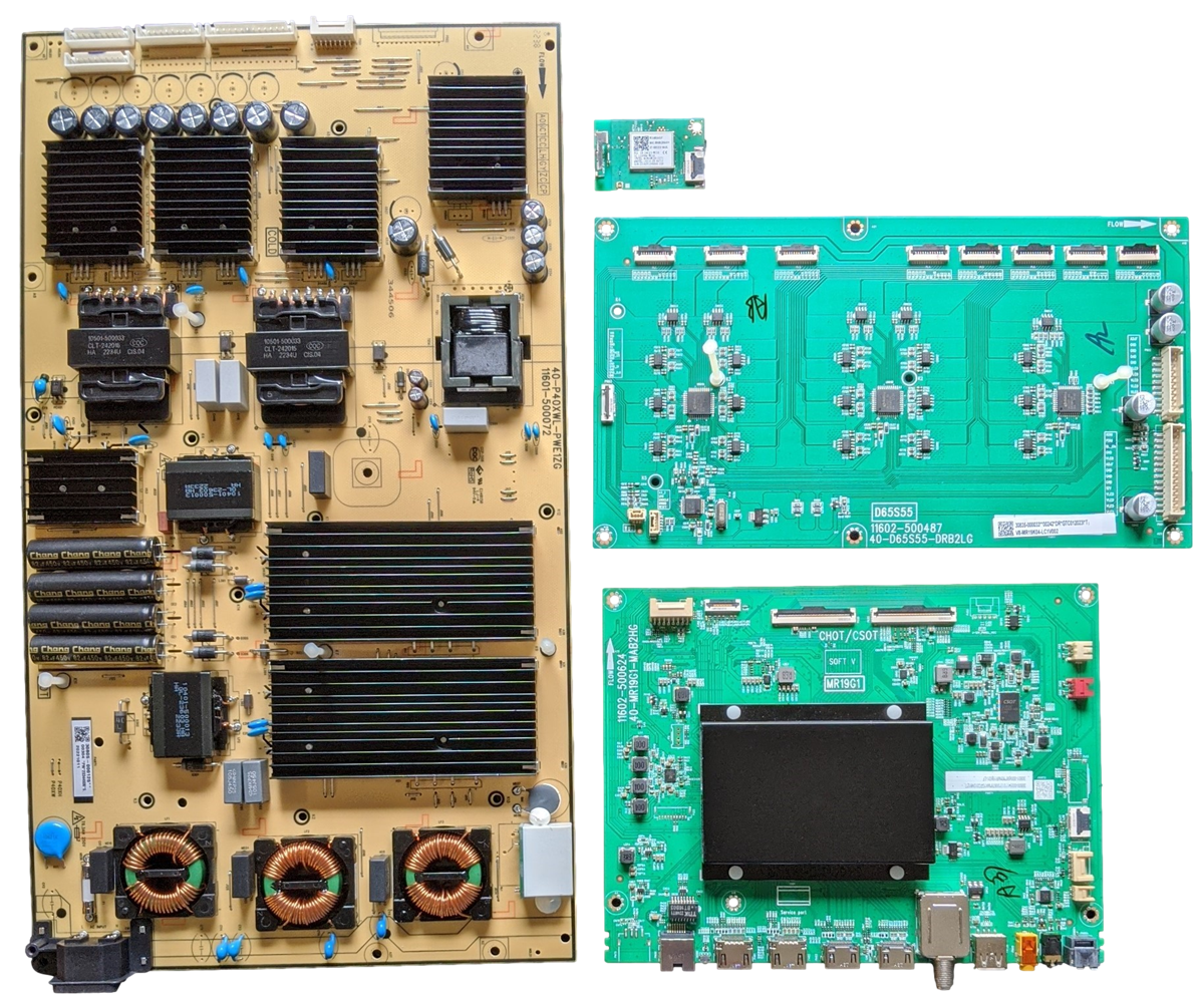 75S555 TCL TV Repair Parts Kit, 30800000541 Main Board, 30805000125