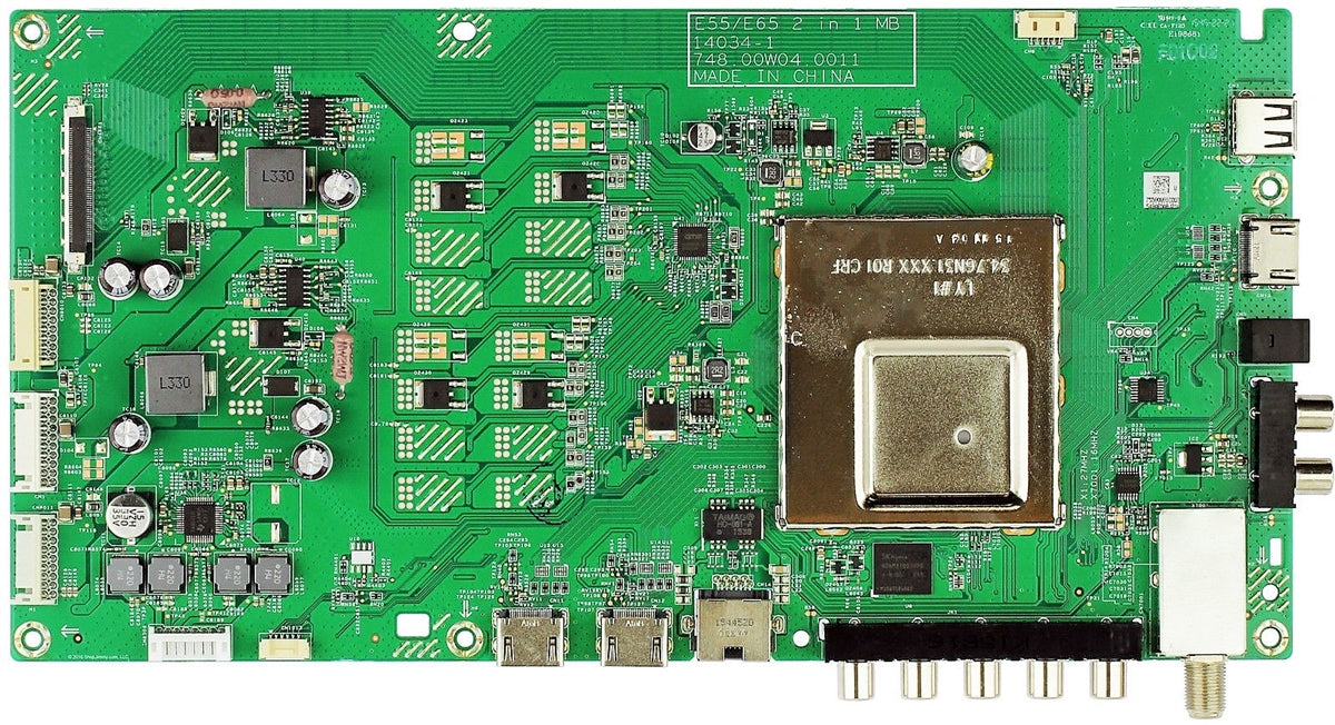 791.00W10.C006 Vizio Main Board, 748.00W04.001, 75500W01C003, D55-D2, D55-D2 LWZ2UCAR, D55-D2 LWZJUCBS, D55-D2 LWZ2UCBS