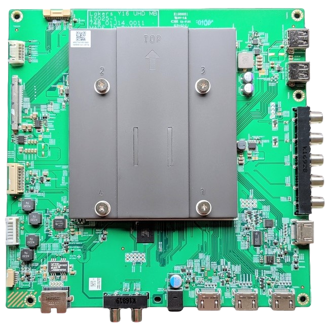 791.01J10.0006 Vizio Main Board, 748.01J13.0011, 15025-1, 755.01J01.0001, E55U-D2