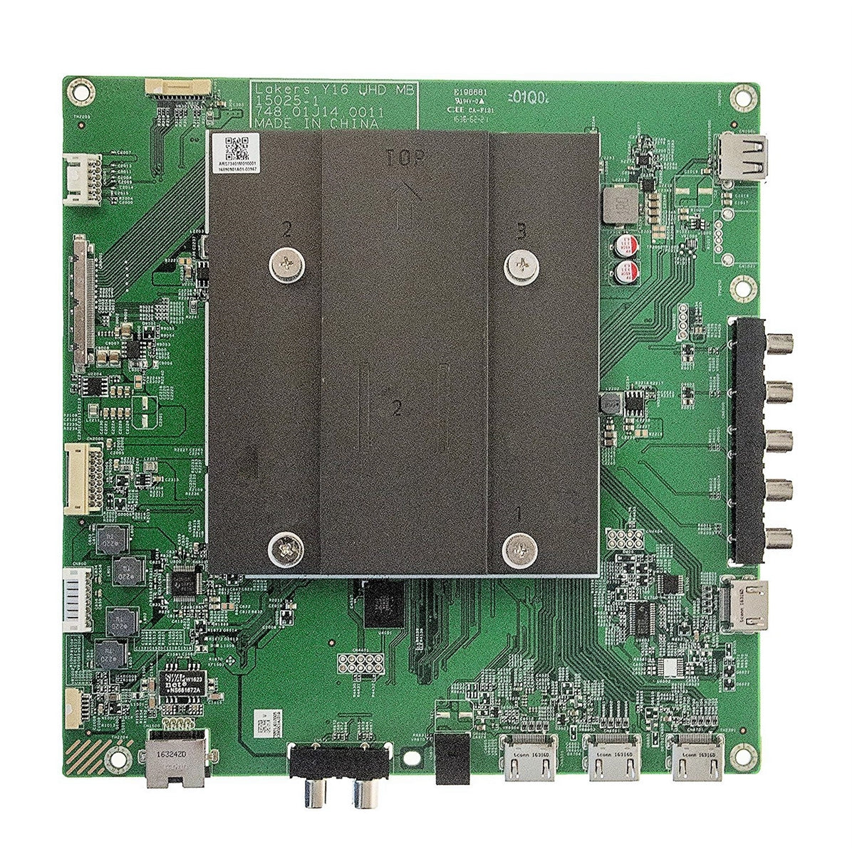 791.01J10.0009 Vizio Main Board, 748.01J14.0011, 15025-1, 75501J010004, LAKERS Y16 UHD MB, E55-E2