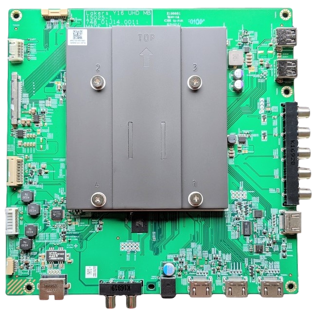 791.01J10.0013 Vizio Main Board, 791.01J10.0013, LWZQTYDS, ARS73401M010001, 75501J010006, 748.01J14.0011, E55U-D2