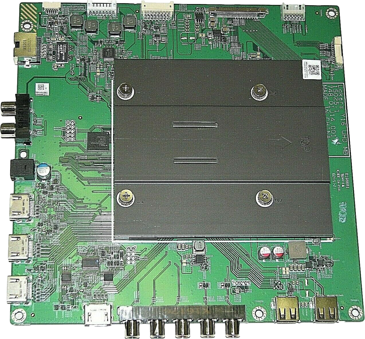 791.01K10.0003 Vizio Main Board, TV Module, 755.01K01.0001, 748.01J13.0011, 15025-1, 75501K010001, E50U-D2, E50UD2