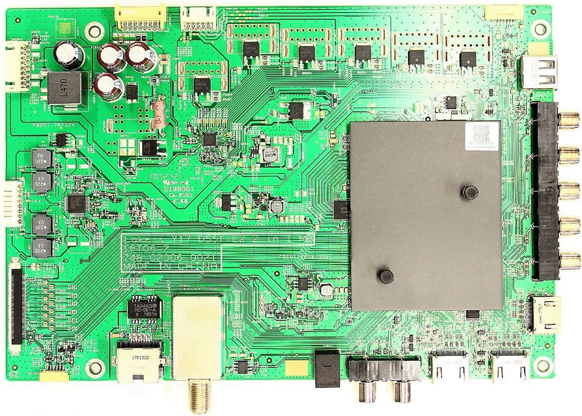 791.02010.A001 Vizio Main Board, 755.02001.A001, 748.02006.0021, 16T06-2, 75502001A001, 7910210A001, D55F-E2, D55FE2