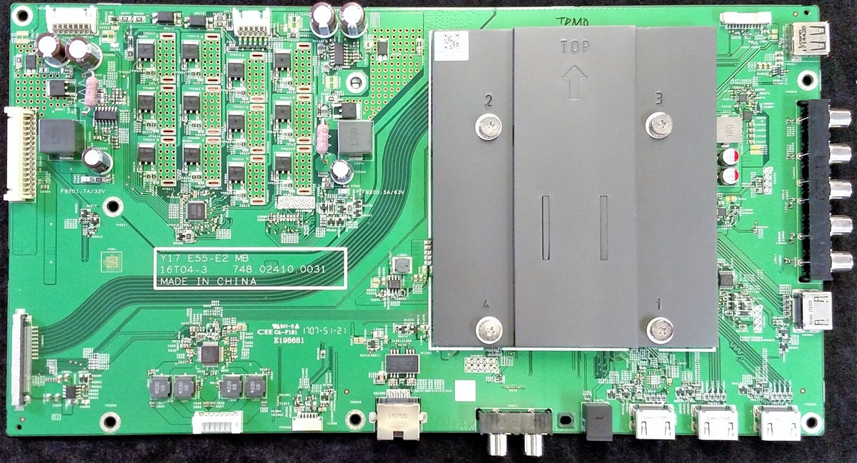 791.02410.A001 Vizio Main Board, 75502401A001, 748.02410.0031, E55-E2
