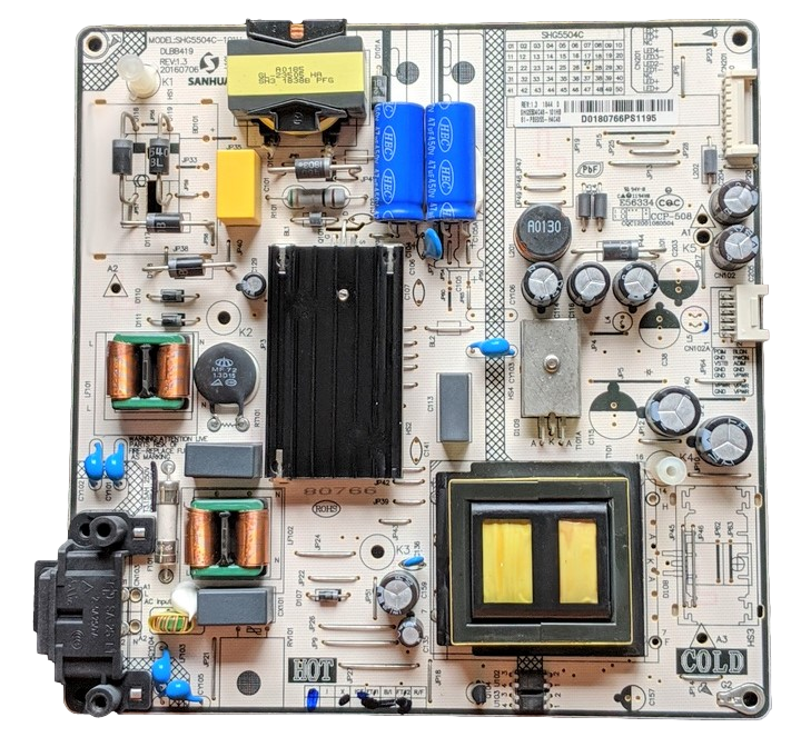 81-PBE055-H4C48 Hitachi Power Supply, 81-PBE055-H4C48, E56334, SHG5504C-101H, DLBB419, 49R80, 50R81