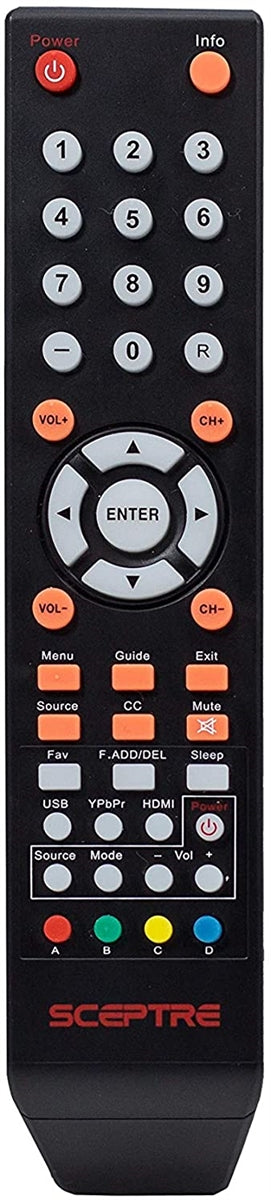 8142026670003C Sceptre Remote, 8142026670003C, E165BV(WV)-SS E168BV(WV)-SSE205BV-SMQCCE325BV-SR E328BV(WV)-SRX325BV-FSR X405BV-FSRX505BV-FSRU505CV-UMR U508CV-UMKRU550CV-UM08RU650CV-UMRU750CV-UMR