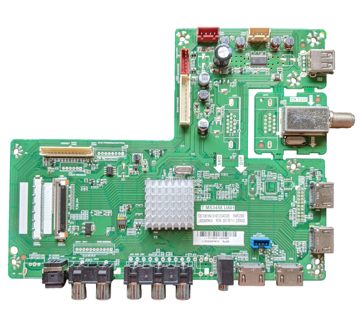 8142123342026 Haier Main Board, 8142123342026, T.MS3458.U801, LSC550FN10, 55UFC2500