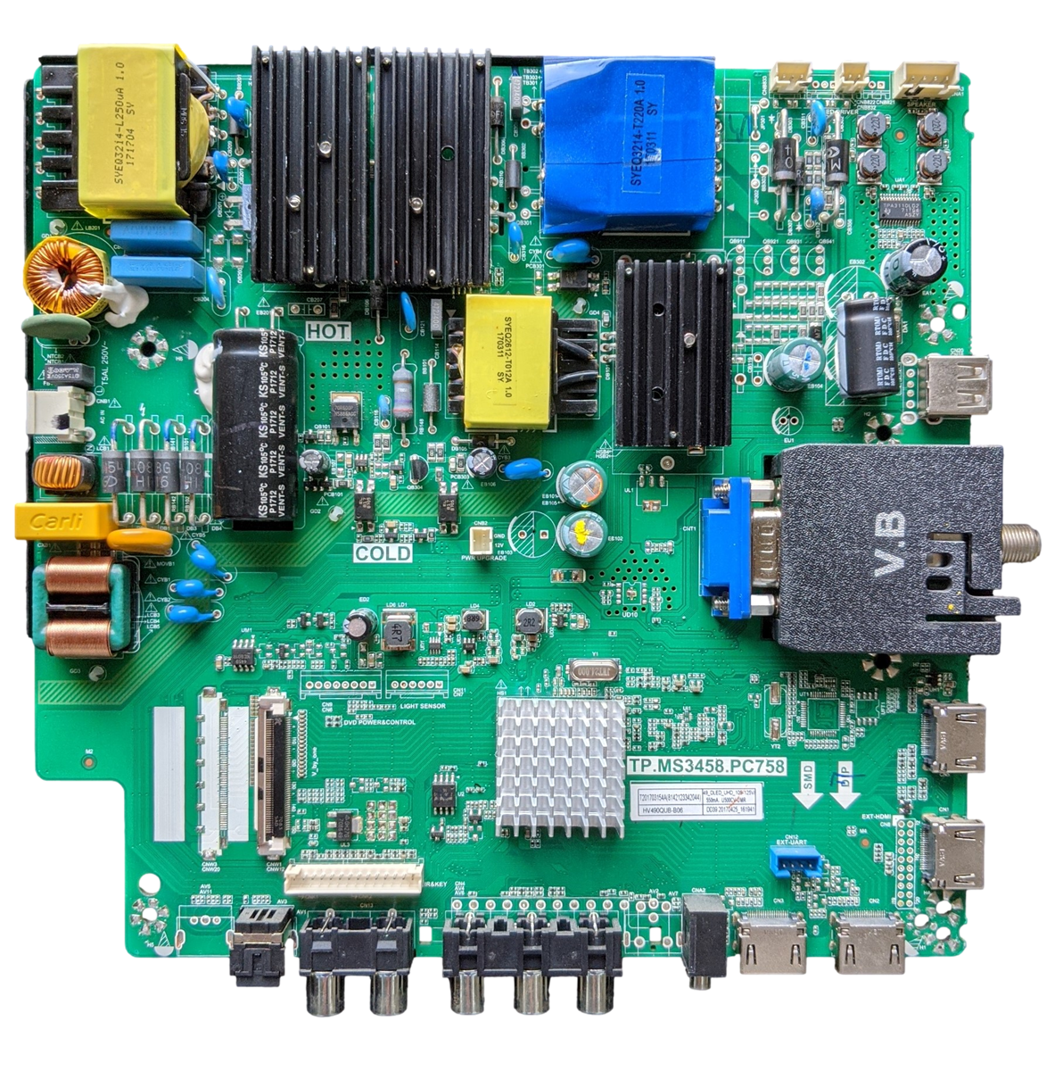 8142123342044 Sceptre Main Board, HV490QUB-B06, TP.MS3458.PC758, U505CV-UMR