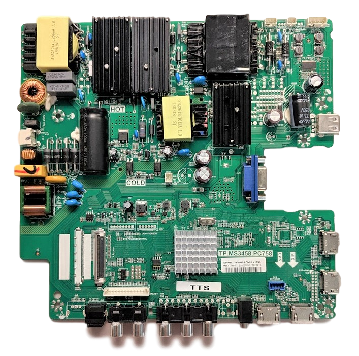 8142123342088 Sceptre Main Board/Power Supply, C18032215, TP.MS3458.PC758, PGTV58FE