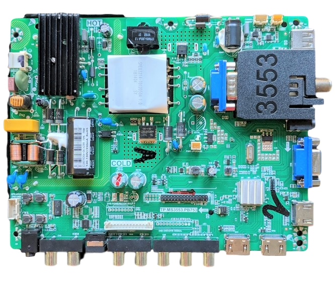 8142123352156 Sceptre Main Board/Power Supply, 8142123352156, TP.MS3553.PB753, T201806264A, X505BV-FSR