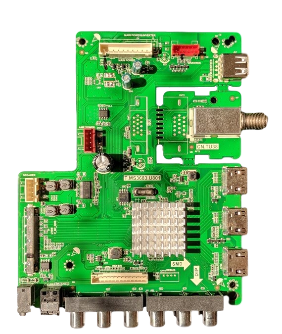 A19105301 SCEPTRE Main Board, A19105301, V750DK1-Q53, T.MS3683.U801, N75