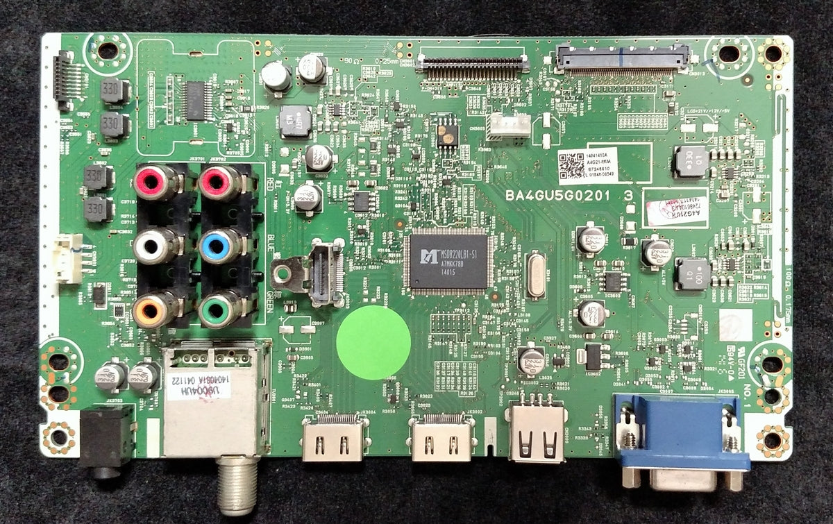 A4G21MMA-003 Funai Main Board, BA4GU5G0201 3, A4G21UH, A4G2BUH, 40ME324V/F7