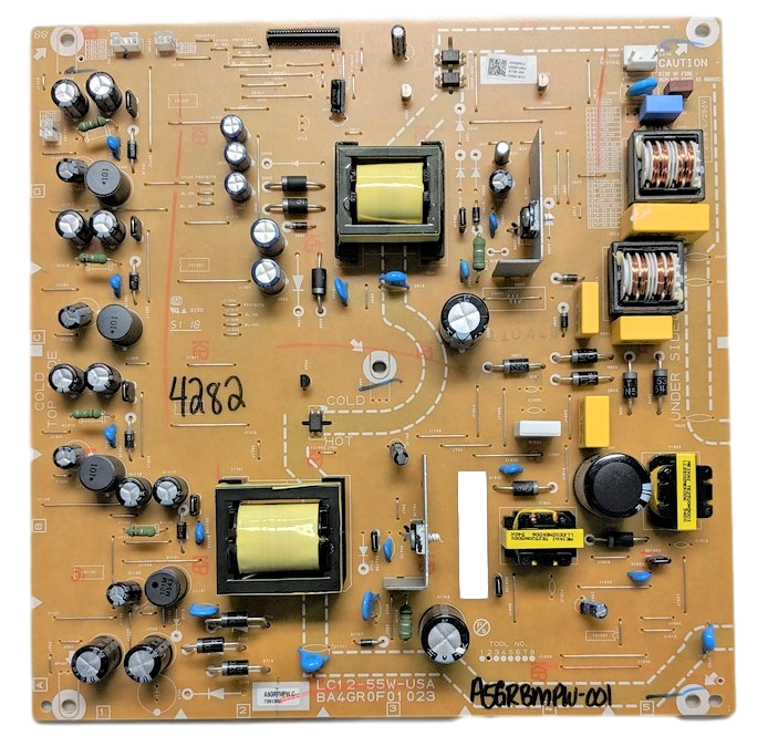 A5GRBMPW-001 Magnavox Power Supply, BA4GR0F01023, A5GRFMPW C, A5GRBMPW C, A5GRF-MPW, A5GRB-MPW, LC12-55W-USA, A5GRBMPW C, 55ME345V/F7