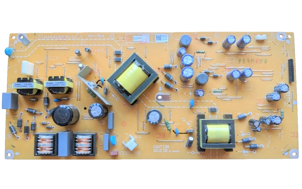 A6AUCMPW-001, Sanyo Power Supply Board, BA6AUBF0102 1, A6AUCMPW C, A6AUC-MPW, FW50D36F